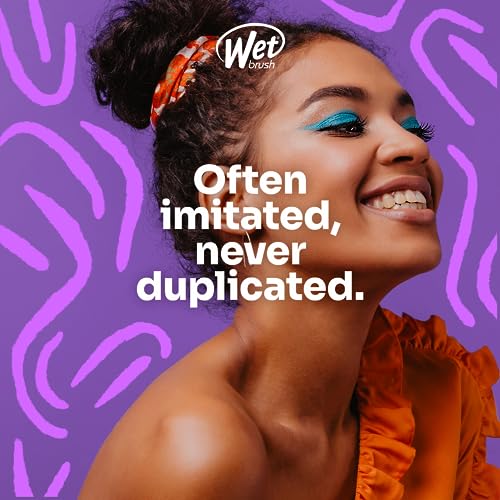 Wet Brush Mini Detangler Hair Brush, Purple (Desert Afterglow) - Detangling Travel Hair Brush - Ultra-Soft IntelliFlex Bristles Glide Through Tangles with Ease - Pain-Free - All Hair Types