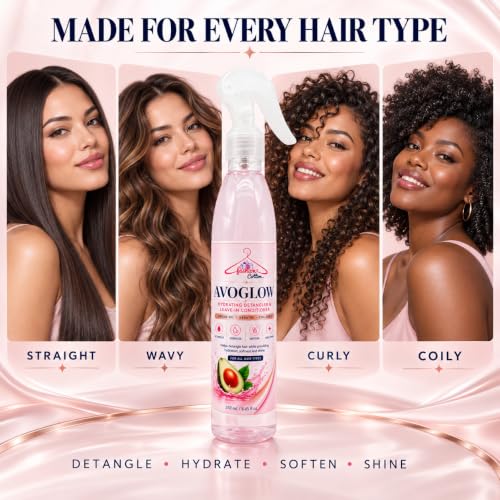 Avoglow Hair Detangler & Regrowth Spray with Collagen & Argan Oil - 250ml