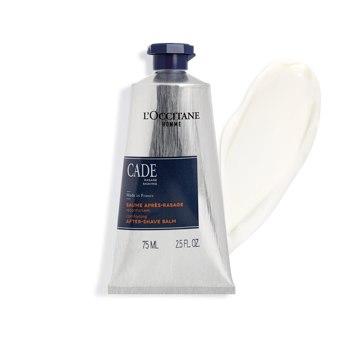 L'Occitane Soothing Cade After Shave Balm, 2.5 Fl Oz: Hydrating, Soothe After Shave, Reduce feelings of irritation, With Shea Butter, Woodsy Scent