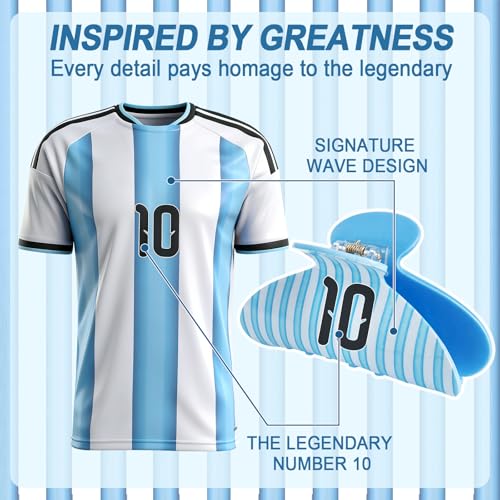 Argentina Jersey Claw Clip Hair Accessory Bundle