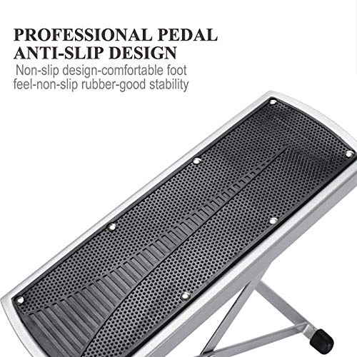 Adjustable Pedicure Foot Rest - 6 Heights, Non-Slip, Foldable