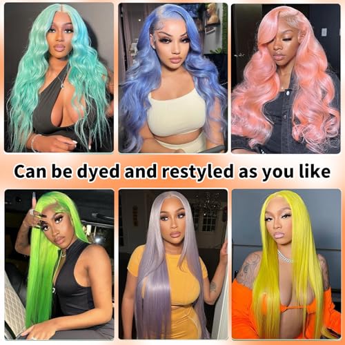 38" 613 Blonde Body Wave Human Hair Lace Front Wig 13x6 HD