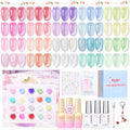 Beetles 20 Colors Jelly Gel Nail Polish Kit with Base & Top Coats