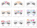 Face Gems Adhesive Glitter Jewel Tattoo Stickers - 9 Pack