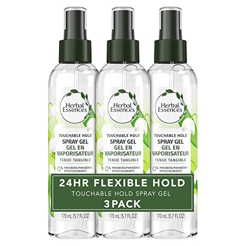 Herbal Essences Touchable Hold Hair Spray Gel 5.7oz Pack of 3 - New Version