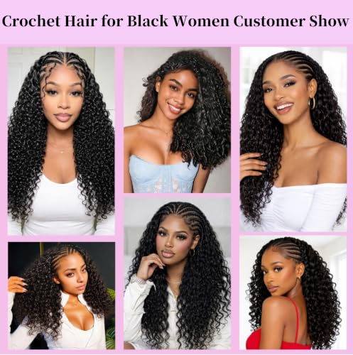 Burmese Curly Crochet Hair 18inch - Miracle Knots for Black Women