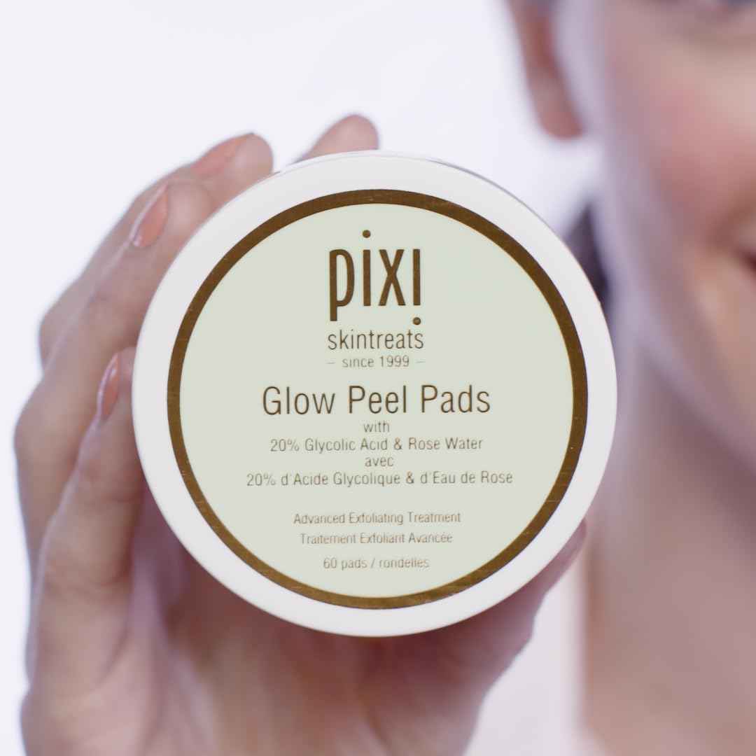 Pixi Beauty Glow Peel Pads | Exfoliating Treatment Contains 20% Glycolic Acid | Reveal Glowing Complexion | 60 Pads