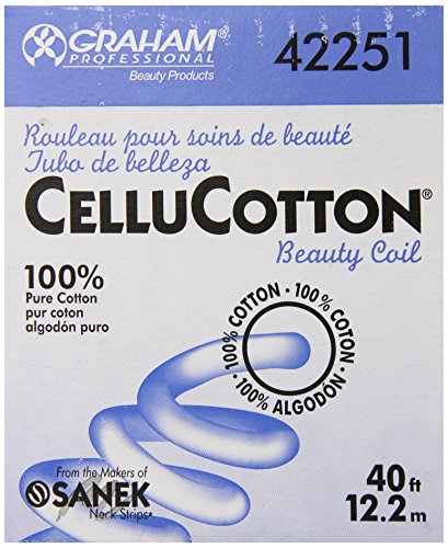 Graham Cellucotton 100% Pure Cotton Beauty Coil for Facials & Perms - 40 Feet