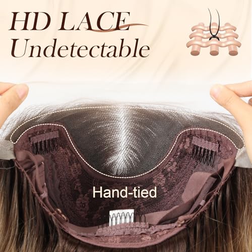 26 Inch Lace Front Wig for Women - HD Lace Glueless Ombre Blonde