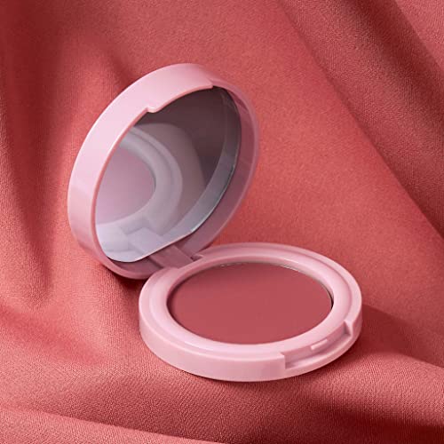 Mally Beauty Bulletproof Powder Blush - Robust Rose - Long-Lasting Flush of Color - Compact Blush Powder Makeup - Matte Finish