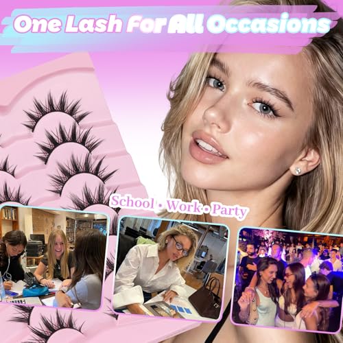 Losha Manga Lashes - 7 Pairs Natural Anime Style Eyelashes