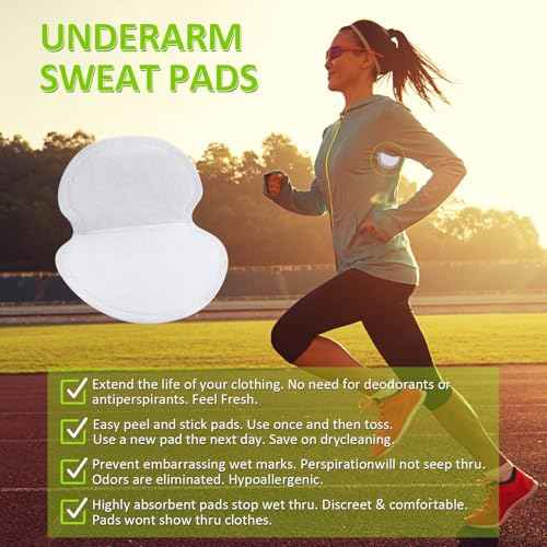Armpit Sweat Pads, Unadir Underarm Sweat Pads for Women and Men [100 Packs], Disposable Underarm Pads for Sweating Women, With our Disposable Underarm Sweat Shields, Reclaim Your Confidence