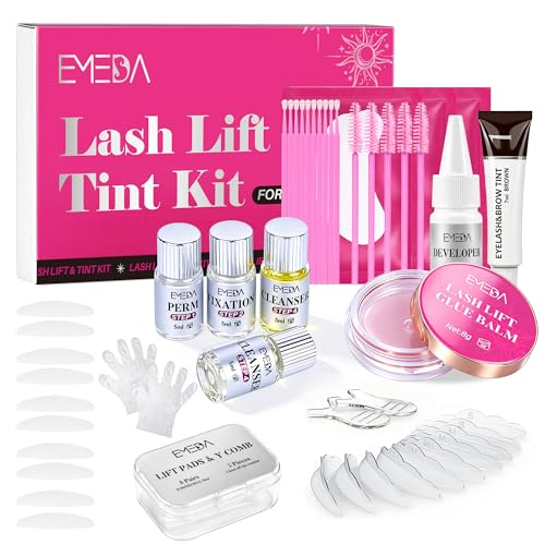 Lash Lift and Tint Kit – At-Home Eyelash Perm, 12 Applications