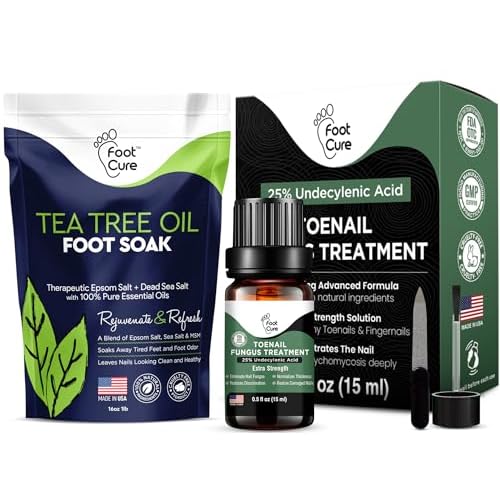 Tea Tree Oil Foot Soak with Epsom Salt - For Toenail Repair, Athletes Foot, Nail Repair Solution