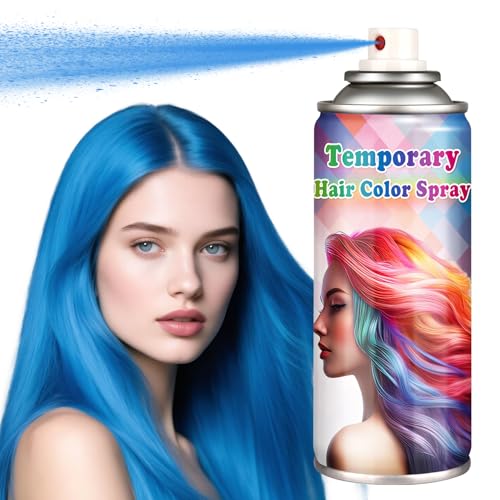 Blue Temporary Hair Color Spray - Washable Non-Sticky Dye 120ML