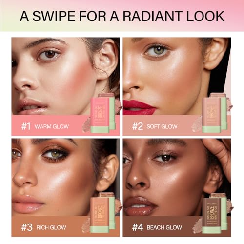 SeleneTenderaes Soft Glow Contour Stick 02 Long-Lasting Face Bronzer & Highlighter