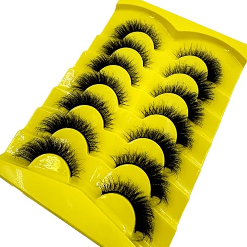 7 Pairs 3D Mink Lashes - Fluffy Wispy Reusable False Eyelashes