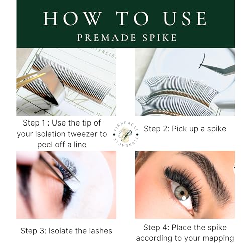 Premade Wet Spike Lash Fans | Black & Brown 5D Wispy Lashes