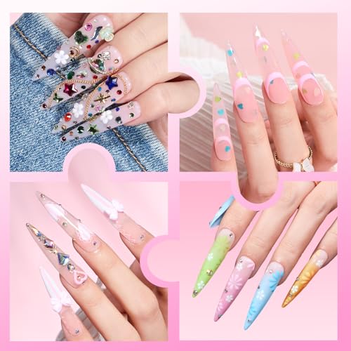 Beetles Tipex Lite Instant Nail Tips XXL Stiletto 3 - 160pcs 16 Sizes