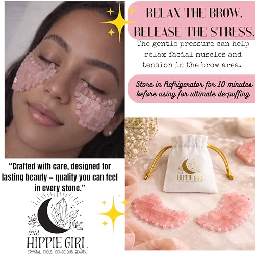 Crystal Under Eye Mask – Rose Quartz Cooling Eye Roller