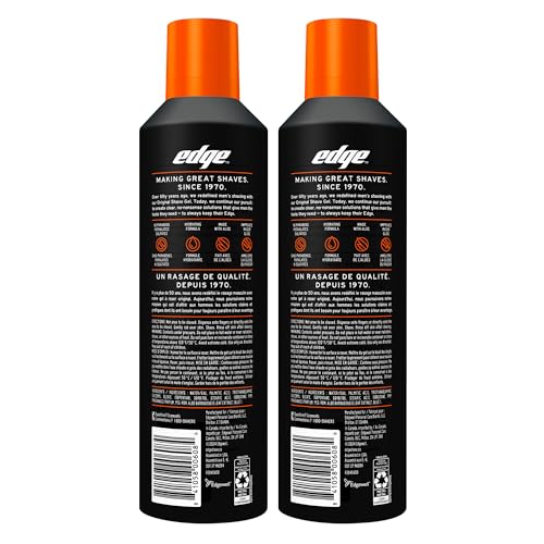 Edge Sensitive Skin Shaving Gel for Men, 9.5 oz (2 Pack)