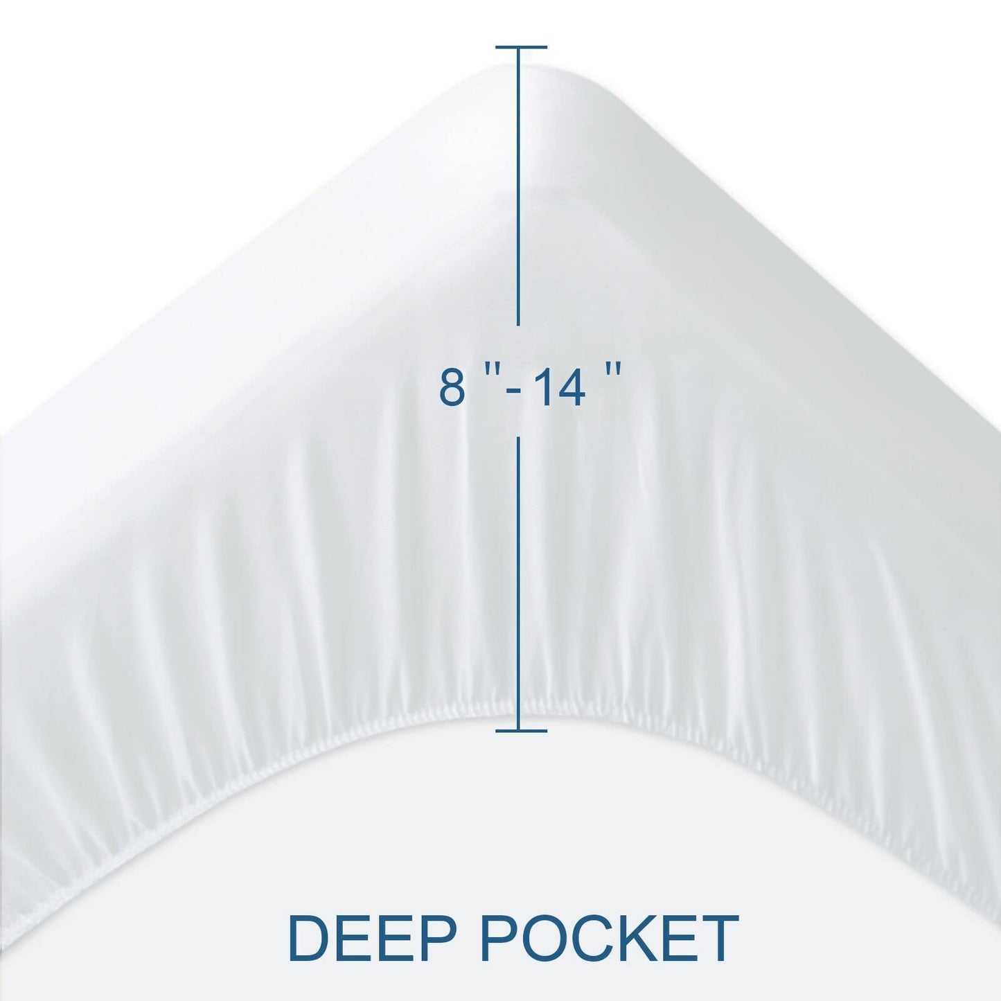 10 Pack Mattress Protector Twin Waterproof Mattress Topper Pad Cover Bed Sheets Fitted up - 14" Soft & Breathable Terry, Noiseless & Machine Washable Mattress Protector