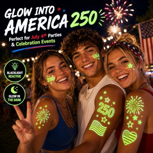 Glow In The Dark Temporary Tattoo Paper - 5 Sheets Inkjet