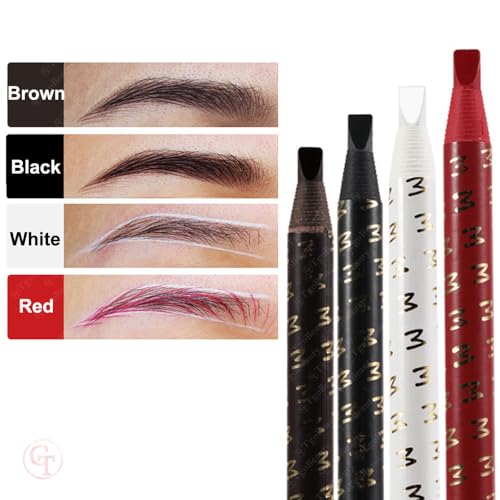 Waterproof Eyebrow Pencil Set - 4 Colors, Microblading & Ombre