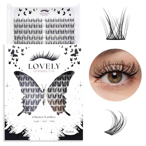 Flutter D Curl Cluster Lashes 10-18mm Mixed Length