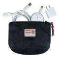 Rough Enough Small Tech Organizer Travel Case for Electronics & Cords - Cable Storage Bag Black