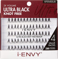 i•ENVY Ultra Black Individual Lashes, 280 Remy Hair, Natural Look