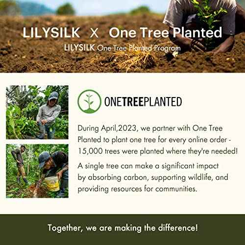 LILYSILK Silk Hair Scrunchies for Frizz & Breakage Prevention 100% Mulberry Silk Hair Ties No Damage Elastic Silk Ponytail Holders, 1Pc, Navy Blue