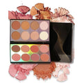 16 Colors Contour Palette£¬Blush Highlighter Bronzer Powder All in one Makeup Palettes£¬Blendable Matte Shimmer Illuminator Palette for Sculpting the Face and Create a Glowing Look Makeup