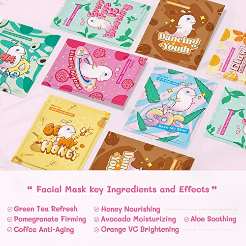 ZealSea Collagen Face Masks and Moisturizing Masks Bundle