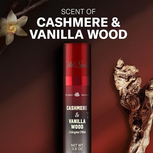 Old Spice Cologne Mist for Men, Cashmere Vanilla Wood