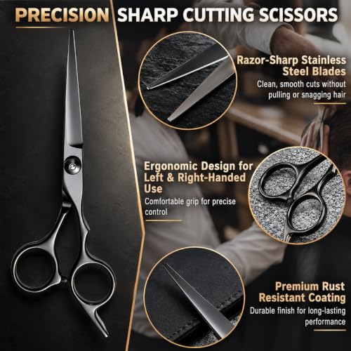 XWKJLIE 20-Piece Professional Hairdressing Scissors & Shears Kit for Barber & Home Use