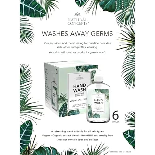 Generic Natural Concepts Handwash, Cleans and Softens Skin, 8 fl oz, 6-bottles