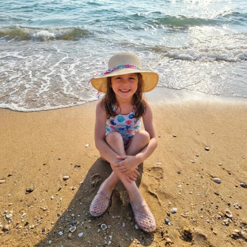 CUSHIONAIRE Siesta Girls Jelly Sandals - Flexible Ballet Flats