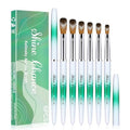 6-Piece Kolinsky Nail Art Brush Set for Acrylic & Polish