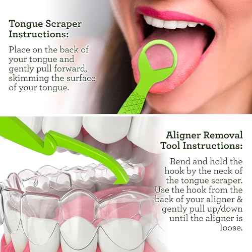 GuruNanda Disposable Tongue Scraper for Adults & Kids, Aligner Removal Tool (40 Ct) Dual-Function, BPA & PFAS-Free, Recyclable, Travel-Friendly, Promotes Fresh Breath, Easy to Use