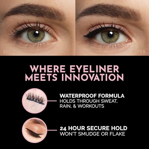 Luxillia Magnetic Eyeliner for Magnetic Lashes, Waterproof Liquid Liner