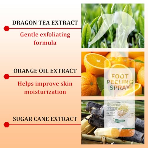 Orange Oil Exfoliating Foot Peeling Spray - Dead Skin & Callus Remover