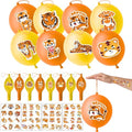 Tiger Party Favors Set - 72 Piece Kit with Balloons & Tattoos