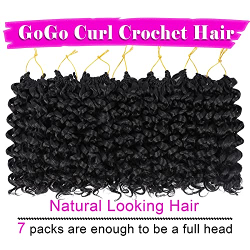GoGo Curl Crochet Hair 10 Inch Water Wave - 7 Pack