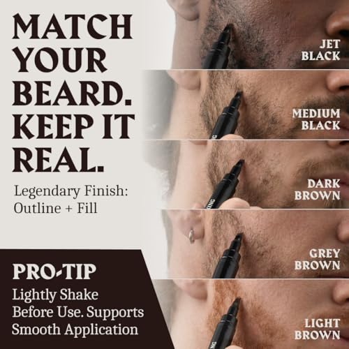Striking Viking Beard Pencil Filler - Dark Brown, 2 Pack