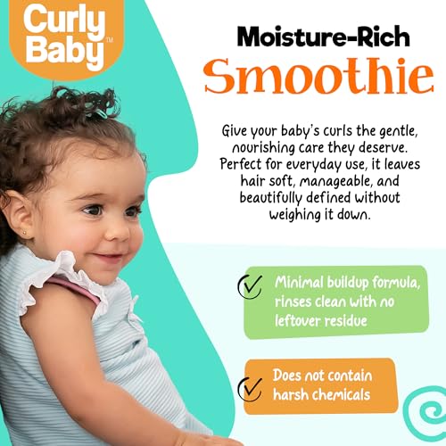 CurlyBaby Leave-In Conditioner - Curly Moisturizing Smoothie, 8oz