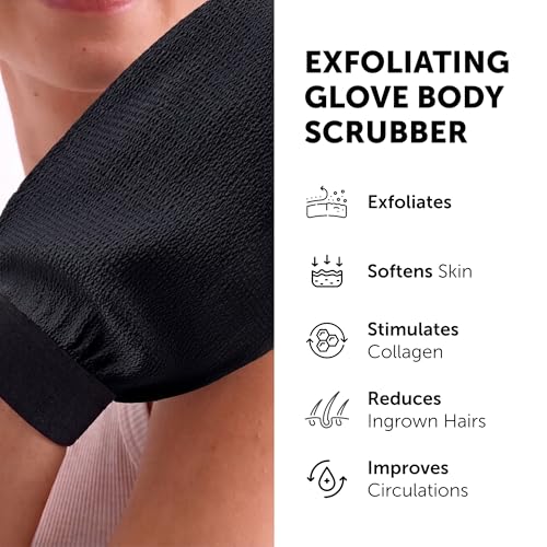 Valitic Exfoliating Gloves - Korean Spa Body Scrubber Mitt Pair