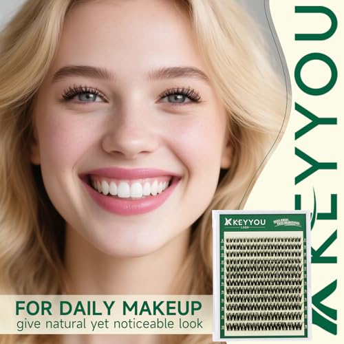 KEYYOU Flora D Curl Lash Clusters 8-18mm Mixed 132pcs