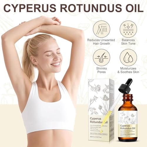 Cypress Rotundus Oil for Hair Removal - Reduces Hair Growth & Soothes Skin