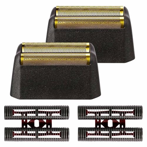 Professional 5 Star Series Finale Shaver Shaper Replacement Foil and Cutter Bar Assembly Compatible with Shaver Model 7031-100, 7043-100 Super Close Super Close Shaving Replacement Heads Black